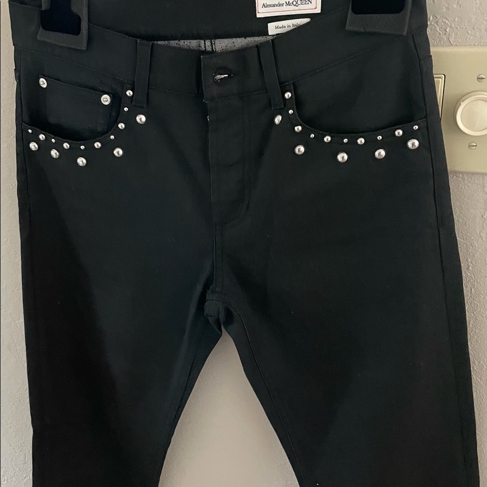 Alexander McQueen Studded Denim Size 30US, 46EU. NWT-Brand new